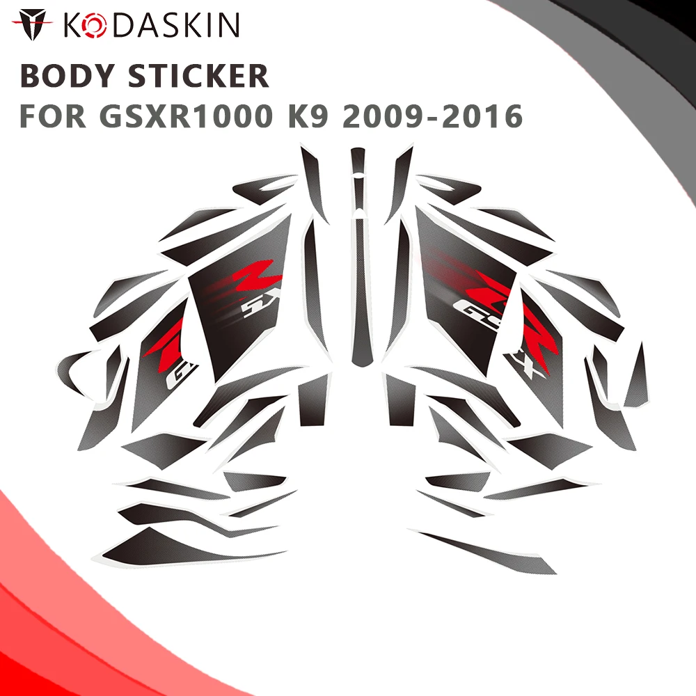 

KODASKIN Motorcycle body sticker 2D Decal Emblem Decal Stickers for SUZUKI GSXR1000 K9 2009-2016