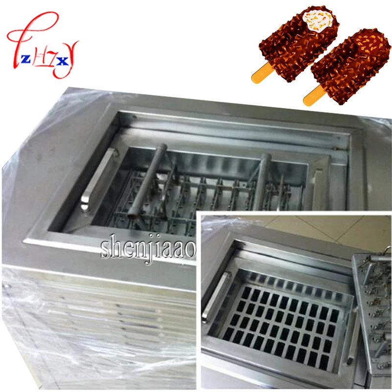 

1 шт. ZX40A 100 ~ 120 шт./ч в коммерческой машины из нержавеющей стали, машина для мороженого на палочке, машина для приготовления мороженого с твердыми палочками, 220 В