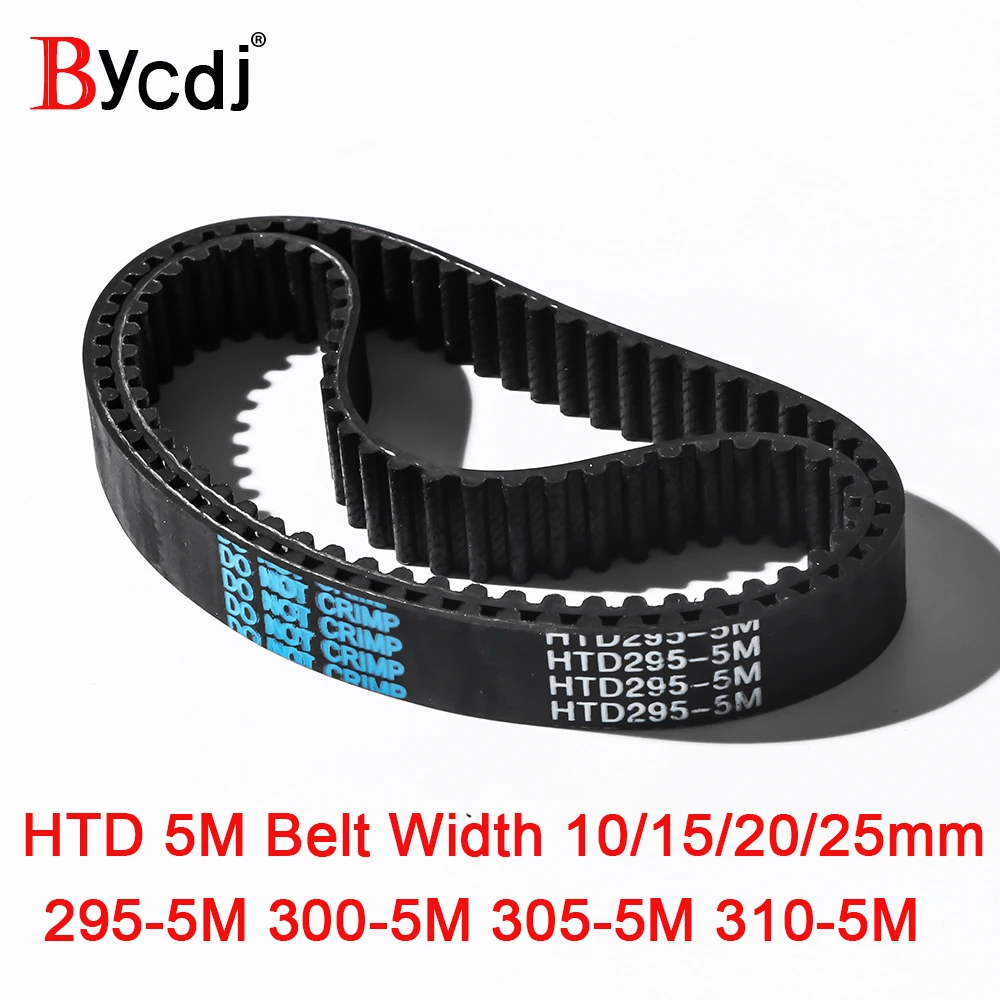 

Arc HTD 5M Timing belt C=295/300/305/310 width10/15/20/25mm Teeth 59 60 61 62 HTD5M synchronous Belt 295-5M 300-5M 305-5M 310-5