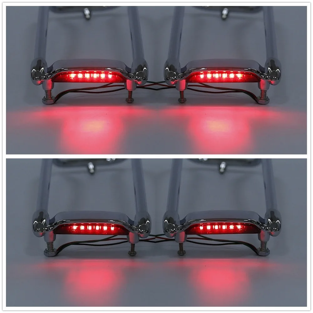 

Motorcycle Saddlebag Lid Top Rail LED Light Fit For Harley Touring Electra Road Glide 2014-2023