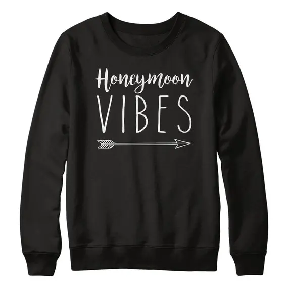 Sugarbaby Honeymoon Vibes Just Married Sweatshirt Jumper Men Women Wedding Gift Couples Hubby Wifey Honeymoon Jumper