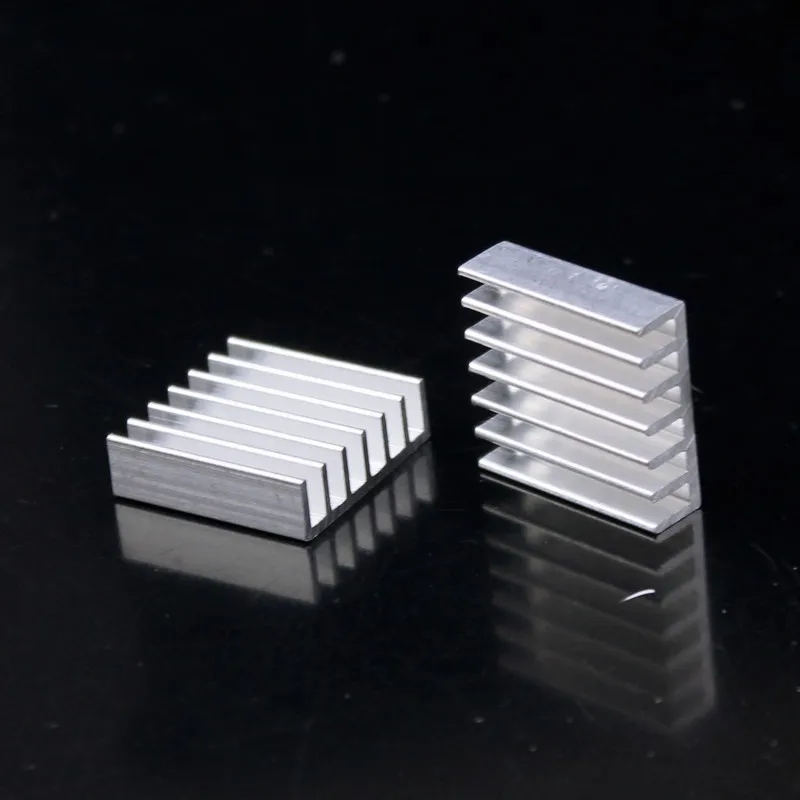 1000pcs Gdstime 20X20X6mm Extruded Aluminum Heatsink Chip Cooler 20mm x 6mm Heat Sink with 3M tape