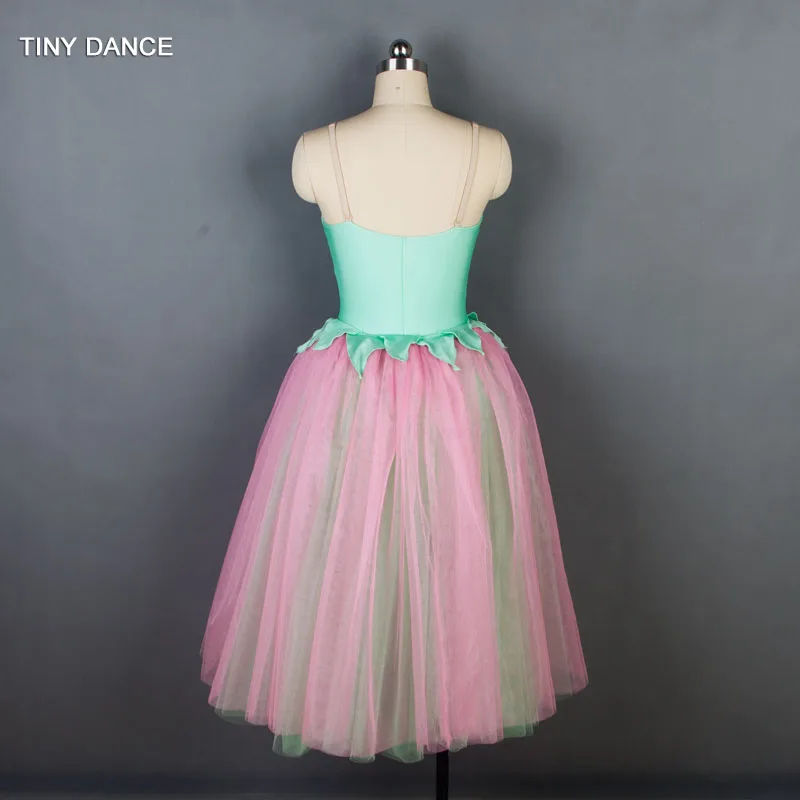 Green/Pink Long Ballet Tutu Ballerina Dress Romantic Tutus for Adult Girls Stage Performance Costumes 11 Sizes Available 19215