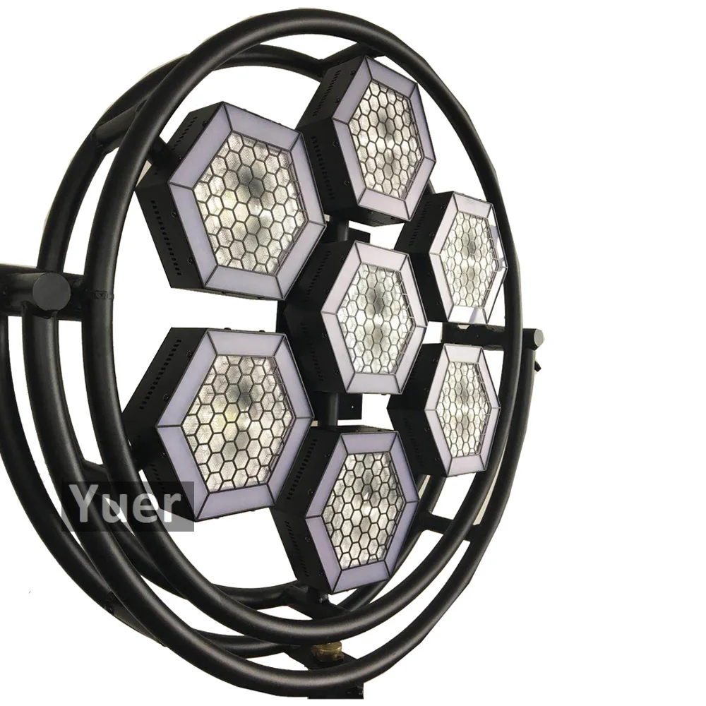 4Pcs/Lot High Power 7-Halo Hexa LED Pixel Light LED Light  DJ Party  Club Bar Effect light Show Strobe Disco Light