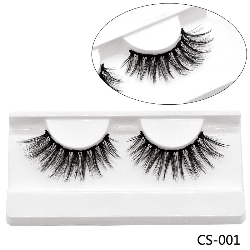 Natural 3D Magnetic Eyelashes Kit Handmade False Eyelashes Magnet Lashes Extension Magnetic Eyeliner Makeup With Tweezers Set