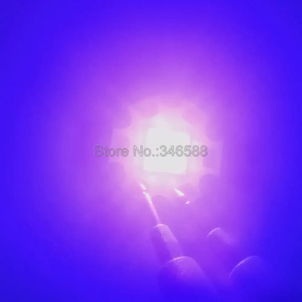 3V / 7V / 14V Epileds 3535 4Chips 4LEDs 12W High Power LED Emitter UV / Ultraviolet 365nm 380nm 395nm 420nm 20mm Copper PCB