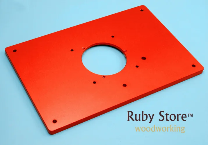 Aluminum Router Insert Plate for Routers (Red Series) 200mm x 300mm x 10mm