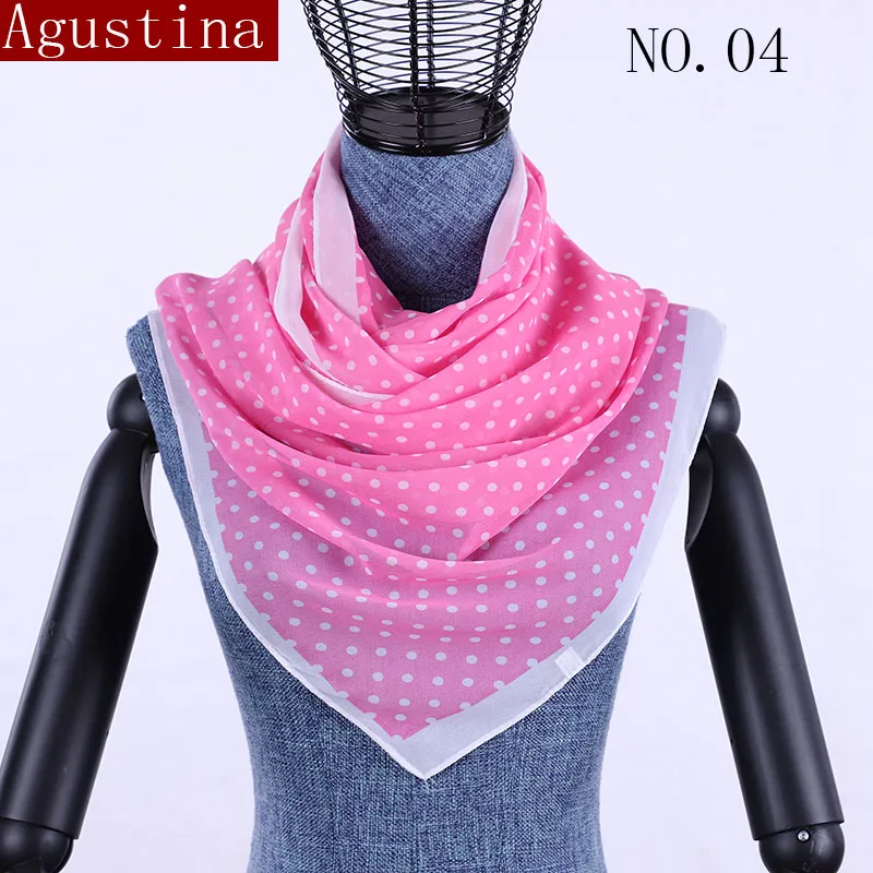 2018 chiffon dot summer fashion scarf luxury shawsl women hijb head scarfs brand high quality long scarfs for ladies scarves