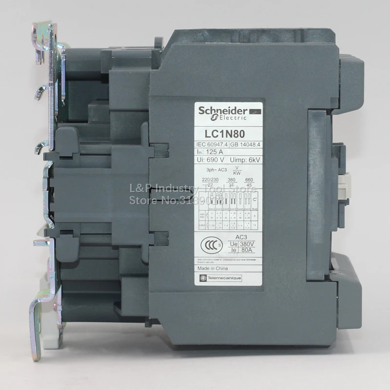 Imagem -05 - Original Novo Schneider Lc1-e Easypact Tvs Série Lc1e80m5n 37kw380v 80a Contator Ac220v 50hz Atualizado para Lc1n80m5n 100