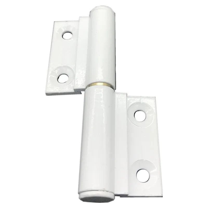 4PCS 2.5mm Thick Toilet Small Folding Door Flag Hinge White Bathroom Door Aluminum Detachable Hinge