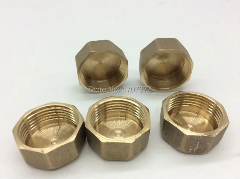 

free shipping 1" female Threaded Pipe Hex Head Brass Plug Pneumatics Hydraulics Fittings, copper fitting, copper plug