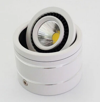 7W/10W/15W Surface Mounted COB LED Downlight High Lumens 90~100 lm/W, Warm Cold White, CE & RoHS Certified