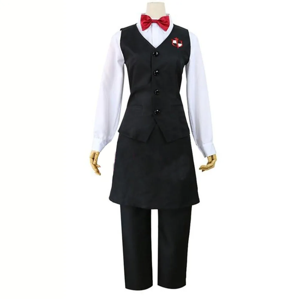 2025 Cosplay Costume Death Parade Bartender New in Stock RetailWholesale Halloween Christmas Party Uniform