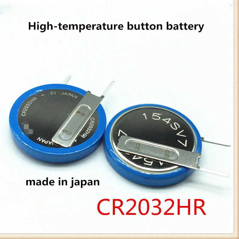 HOT NEW CR2032HR CR2032H CR2032 2032 3V High-temperature Tire pressure test Button battery with leg feet foot