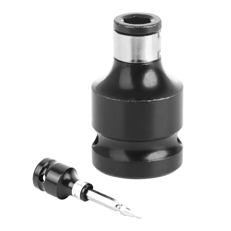 Adaptateur de douille à changement rapide, carré de 1/2 ", convertit la clé, mandrin à tige hexagonale de 1/4", Kit de Conversion, pilote d'impact