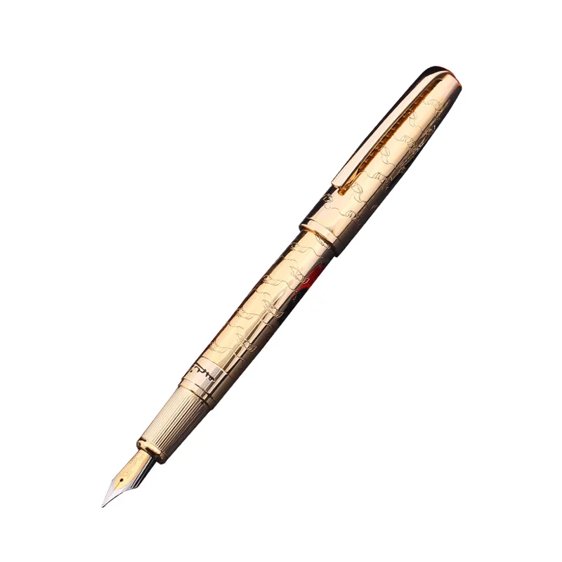 Pimio PS918 pen fantasy polka gold wave pattern iridium gold pen fashion atmosphere ink pen