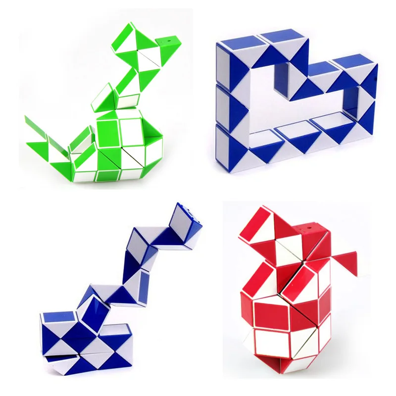 ShengShou New Hot Snake Shape Game 3D Cube Puzzle Cube Twist Puzzle Toy  Children Education Intelligence Toy Free Shipping