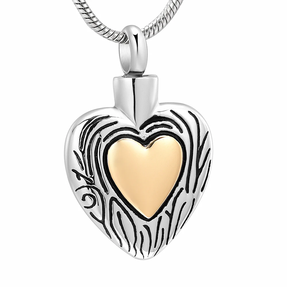 Vintage Heart Ashes Jewelry Engravable Heart Cremation Jewelry Pendant Human Ashes Keepsake Memorial Urn Necklace