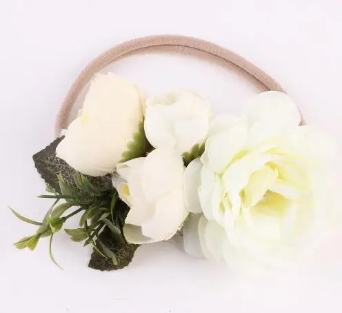 

6Pcs/Lot Newborn Flower Headbands Party Flowers Hair Bands Headwear Girls Hair Accessories Newborn Photography props