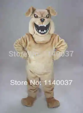 

mascot Fierce Bark Brown Bully Dog Mascot Costume Adult Size Good Clothing Party Holiday Carnival Cosply Fancy Dress