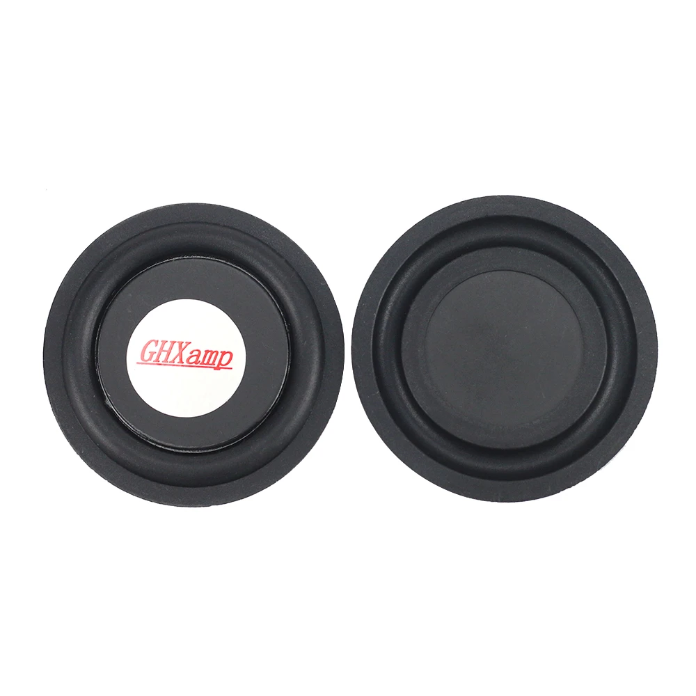 GHXAMP 2PC 52MM Rubber Bass Vibration Plate Diaphragm Low Frequency BASS Radiator For Auxiliary Subwoofer Speaker DIY