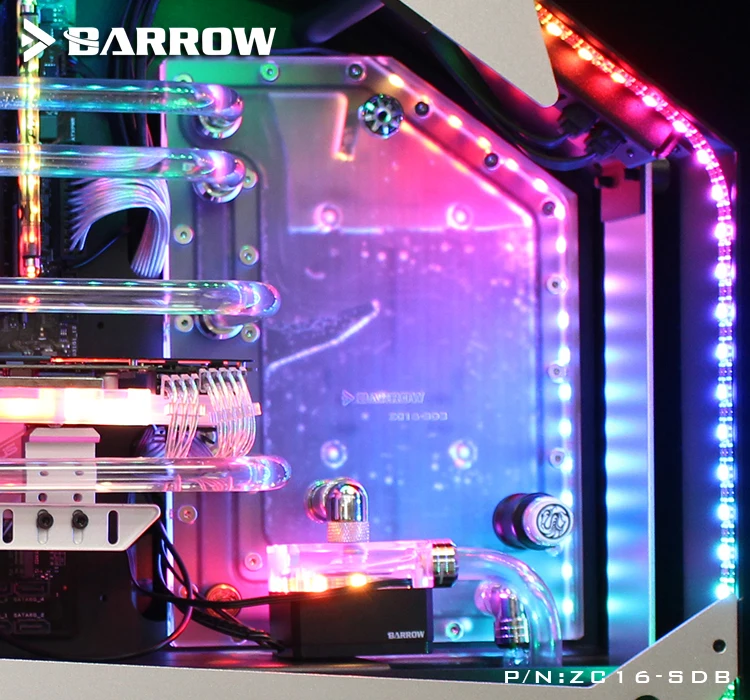 Imagem -03 - Barrow Zc16-sdb Waterway Boards Adequado para Cpu Intel Water Block Edifício de Gpu Único Zeagic Zg16 Case