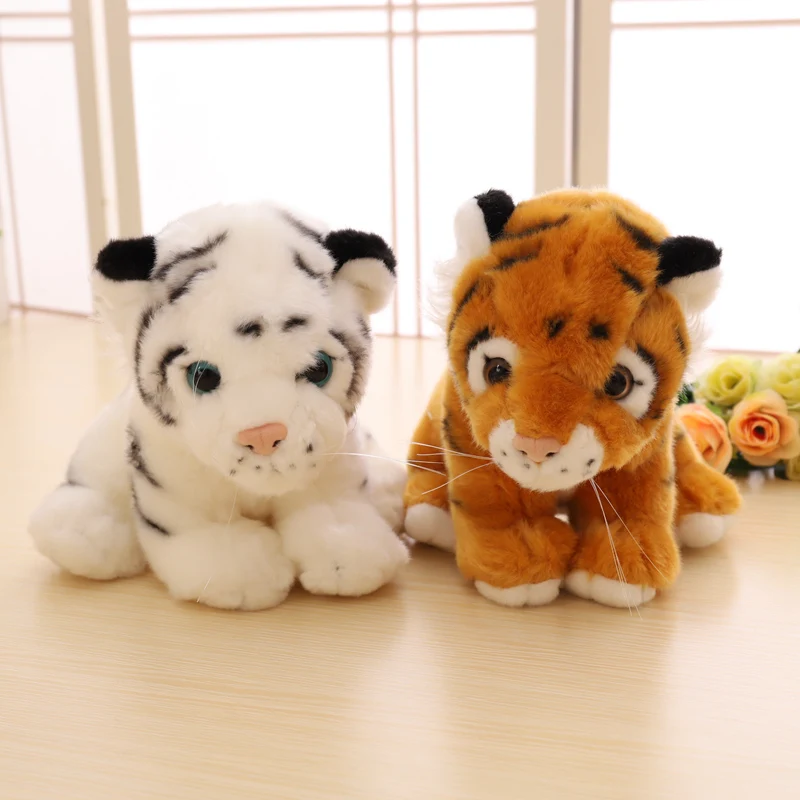 

1PC Simulation Soft Stuffed Animals Tiger Plush Toys Pillow Animal Peluche Doll Cotton Kids Brinquedo For Children Gift