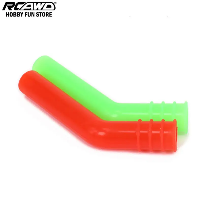 RCAWD 1/10 Engine Exhaust Pipe Silicone End Deflector Exhaust Extension For Nitro RC Hobby Model Car HSP