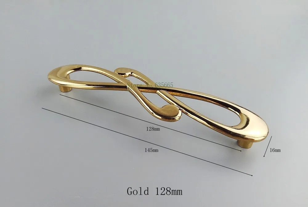 Modern Art Gold Chrome Furniture Handle Kitchen Cabinets Drawer Wardrobe Cupboard Pull Door Knob Dressing Table Shoebox Handles