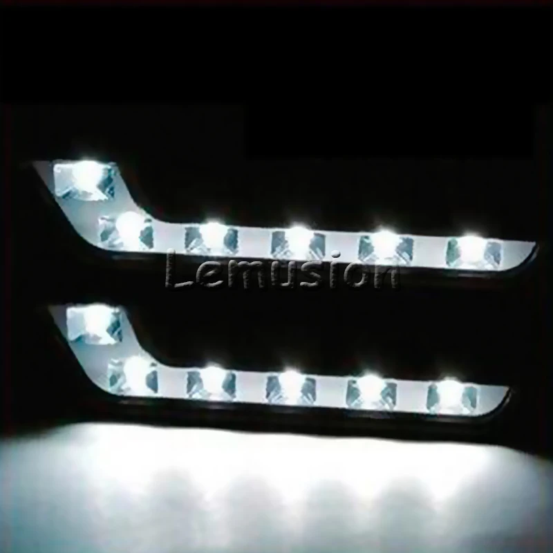 LENTAI 1 zestaw samochodowa lampa LED DRL światła 12V L stylizacja lampa przeciwmgielna dla Volkswagen polo golf 4 5 6 VW Passat B5 B6 B7 Touran Skoda Octavia A7