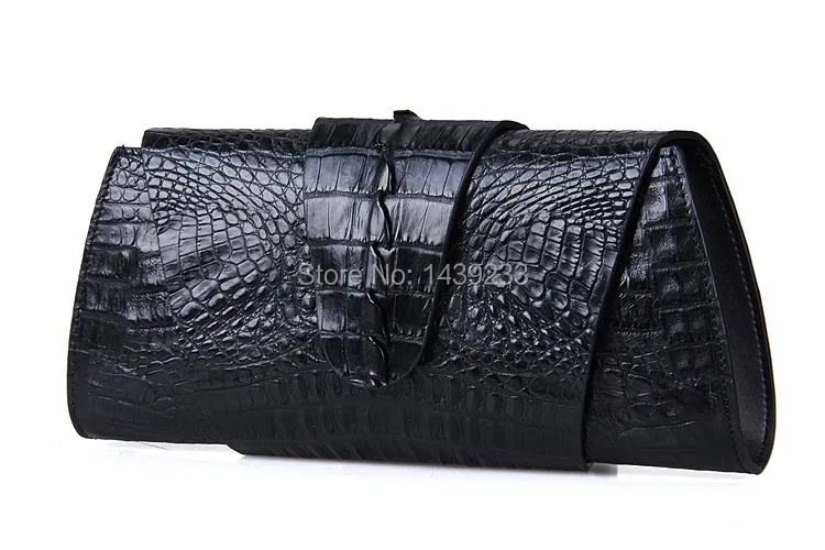 100% genuine crocodile skin  leather women clutch wallets, 2016  fashion alligator skin women cross body clutch bag