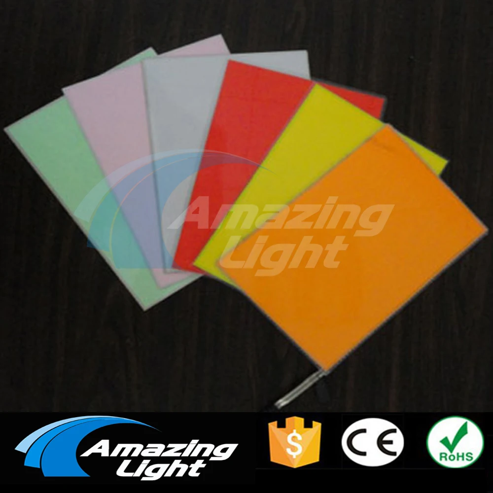 Super Brightness A5(210*148mm) EL Backlight Panel EL Sheet LCD Display El Foil With DC12V Inverter Free Shipping