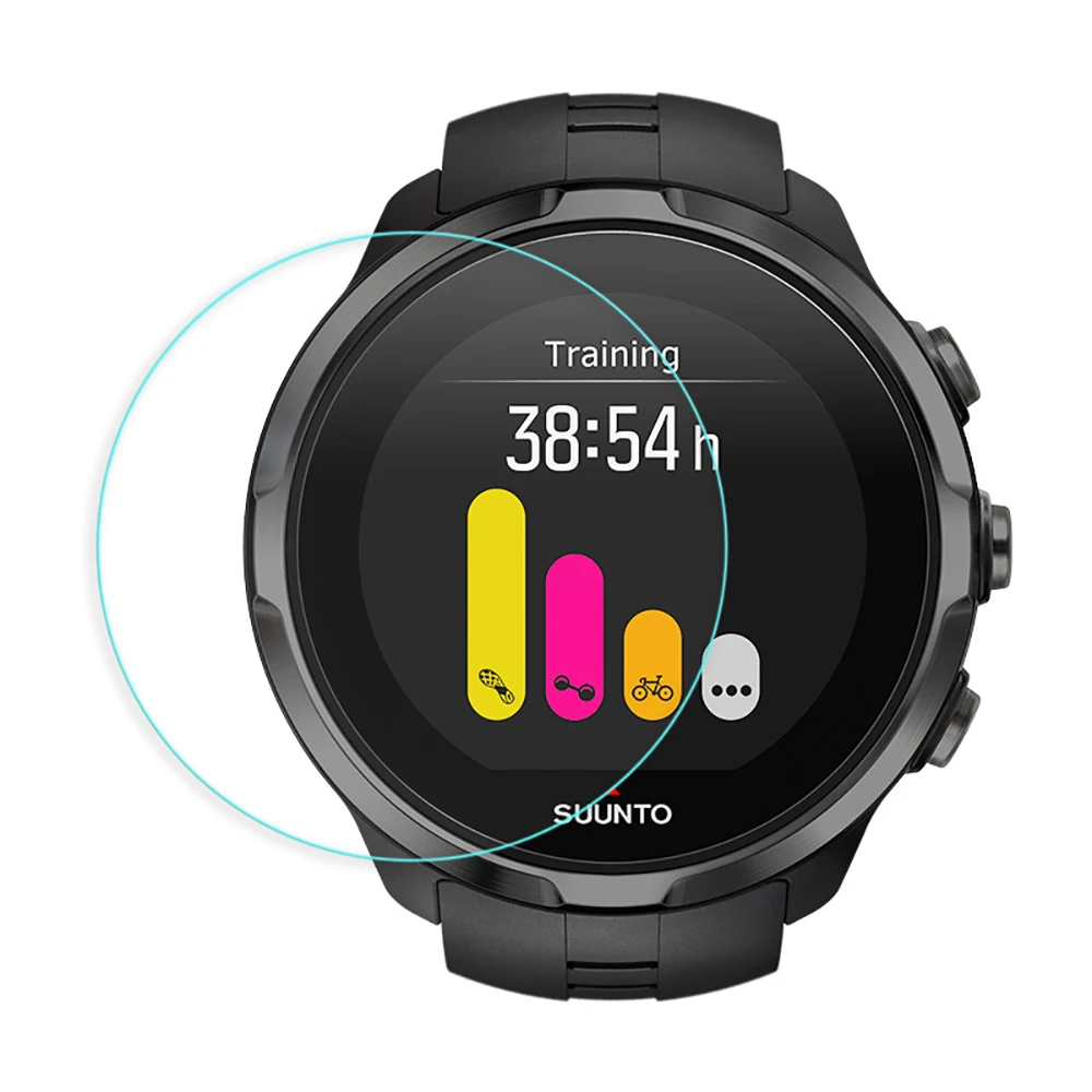 Cho Suunto 3 Tập Thể Dục Thể Thao Thông Minh Bảo Vệ Màn Hình Miếng Dán Bảo Vệ 9H 2.5D Trong Suốt Bảo Vệ Bảo Vệ
