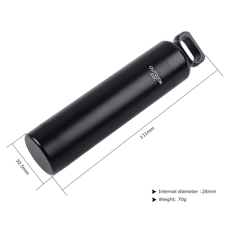 Outdoor Airtight Waterproof Pill Fob Match Case Battery Capsule Holder Cigarette Dry Box Medicine Storage Container Seal Bottle