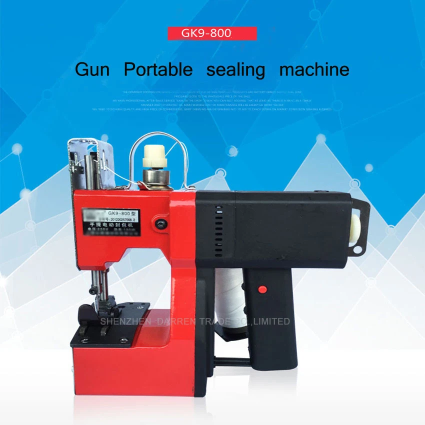 1set  Gun Portable sealing machine packing machine  electric machine sewing machine woven bag rice bag seam tool