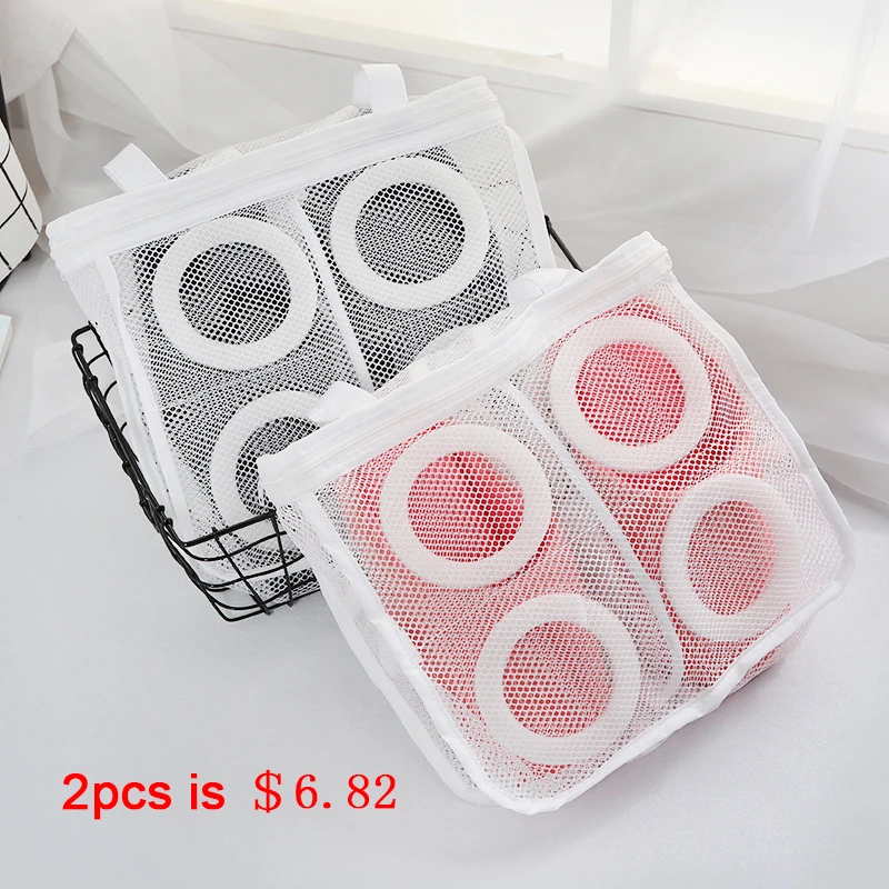 2023 New Arrival fashion Storage Organizer Bags Mesh Laundry Shoes Bags Dry Shoe Organizer Portable Washing Bags Organizer 62319