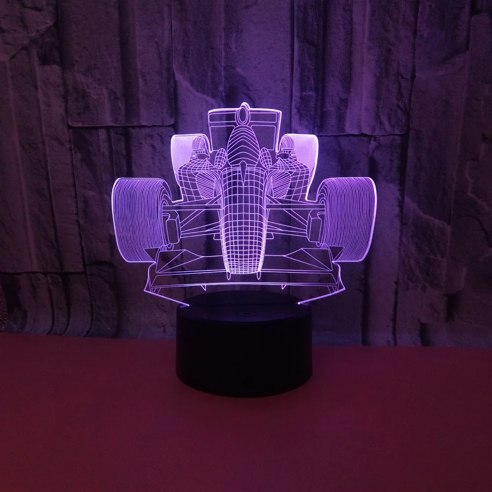 Source Racing Car 7 Color 3d Nightlight Touch Remote Control  Table Moderne Desk Lamp Decorative 3d Small Table Lamp
