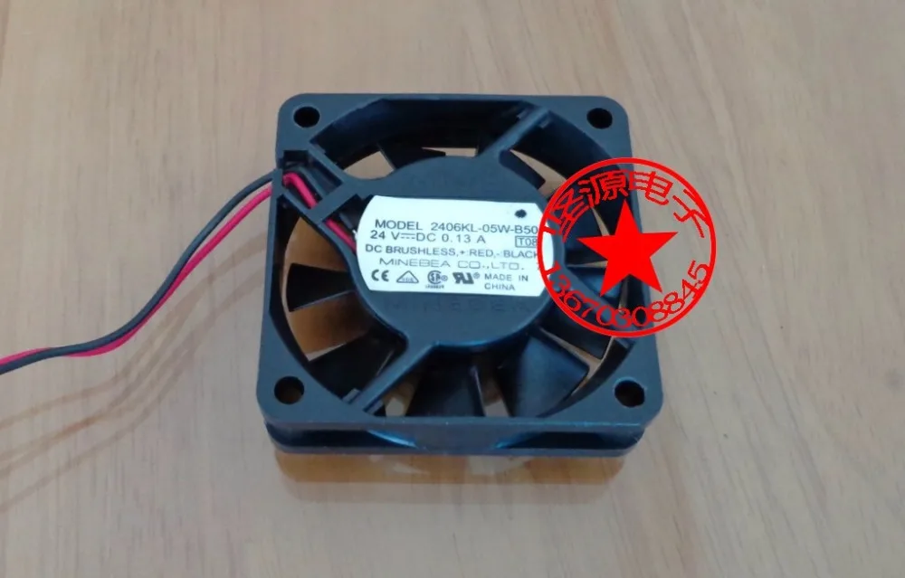 

NMB-MAT 2406KL-05W-B50 T08 DC 24V 0.13A 60x60x15mm Server Cooling Fan