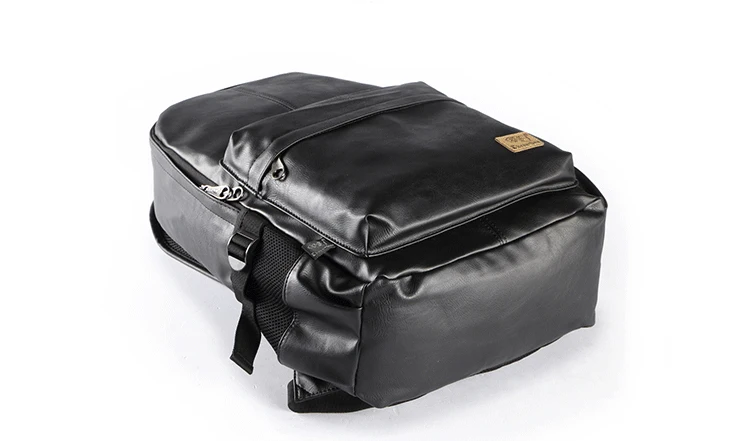 Three-box Luxury Brand Leather Men Backpack For Boy Fashion Travel