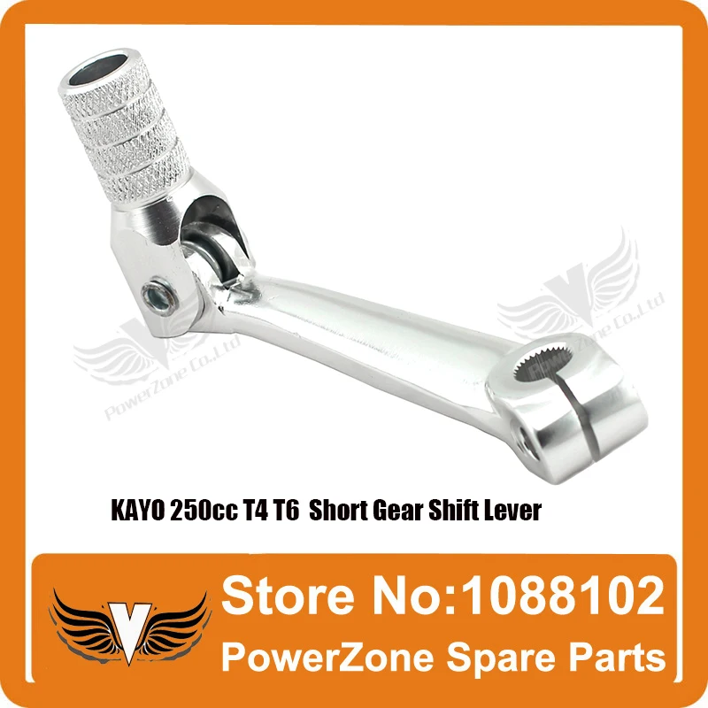 Aluminum Forged Alloy Gear Shift  Short Folding Lever Fit KAYO T4 T6  250cc IRBIS Dirt Bike Pit Bike Parts Free Shipping