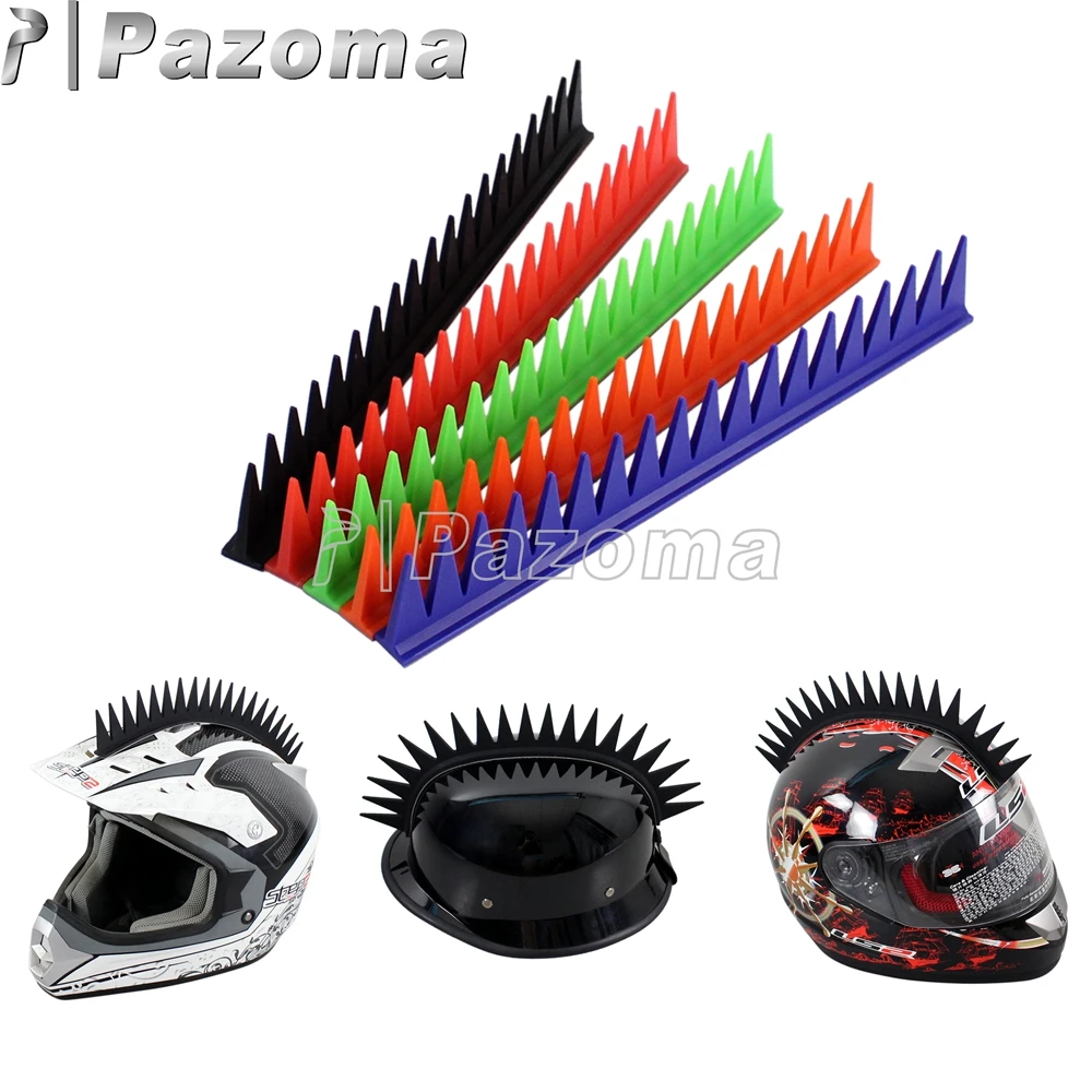 Motorcycle Helmet Sticker Dirt Biker Mohawk Biker Helmets Stick Mohawks Blade Spikes Capacete Decoration