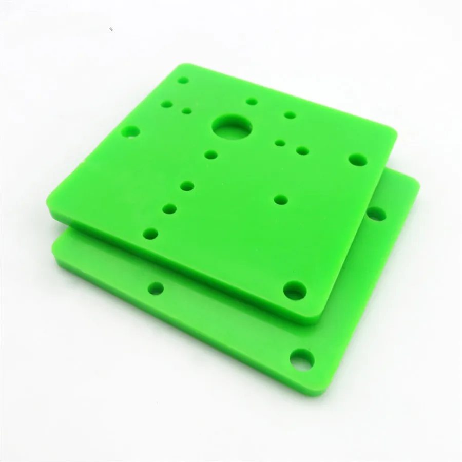 2pcs/pack J395b Green Plastic Square Sheet 300/310 Micro DC Motor Base with Screws DIY Model Assemble Parts Sell at a Loss