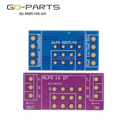 Double Sides FR4 PCB Board Adapter Circuit Board For ALPS RK16 RK27 Volume Potentiometers Hifi Audio DIY 1PC