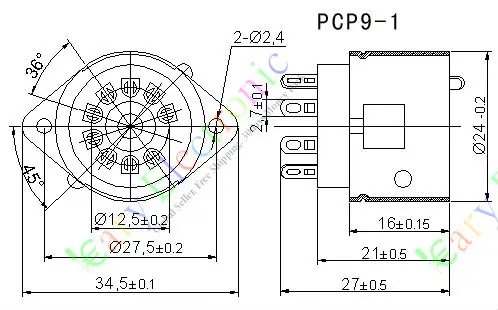 Wholesale and retail 8PCS 9 PIN shell bakelite VACCUM TUBE SOCKET SAVER FR 12AX7 12AU7 AUDIO tube amp free shipping