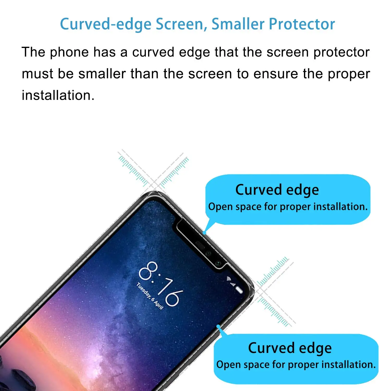 for ZTE Blade L8 Screen Tempered Glass Screen Protector Bubble Free Tempered Glass Protective Film for ZTE Blade L8 (5.0