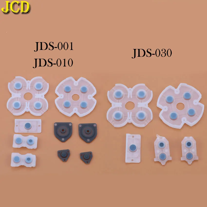 JCD 1 Set For PS4 JDS-001 JDS-010 JDS-030 Silicone Conductive Adhesive Button for PS4 Controller