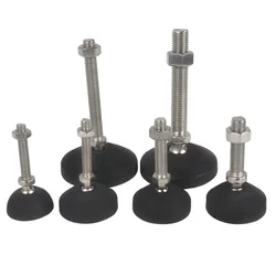 4Pcs 조정 가능한 가구 글라이드 레벨링 피트 패드 직경 40MM 50MM 80MM 나일론베이스 범용 조인트 스레드 M8 M10 M12