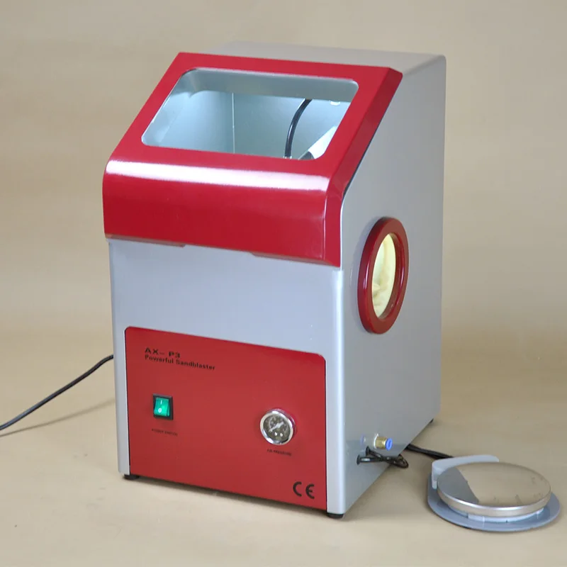 

CE Approved Dental Lab Equipment AX-P3 Recyclable Sandblaster Dental Sand Blasting Unit for Gentle Polishing of Metal Frameworks