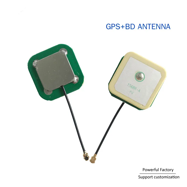 1575R-A 25x25mm 1568R-A Ceramic Antenna Ipex Built-in GPS+BD Active Antenna with IPEX/IPEX4 1PCS