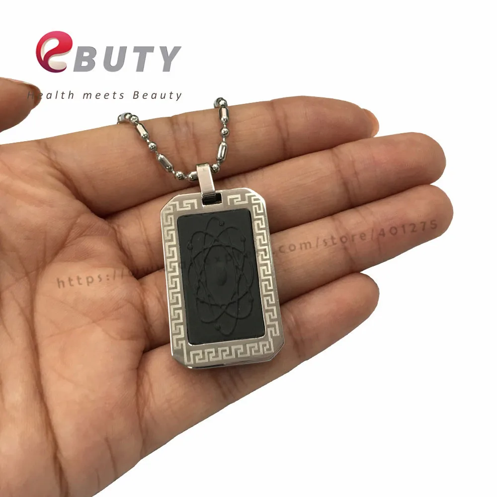 EBUTY Fashion Pendant Bio Scalar Energy Pendants +Nano Card + Gift box 4 in 1 Energy Ball Magnetic Charms 2pcs/lot